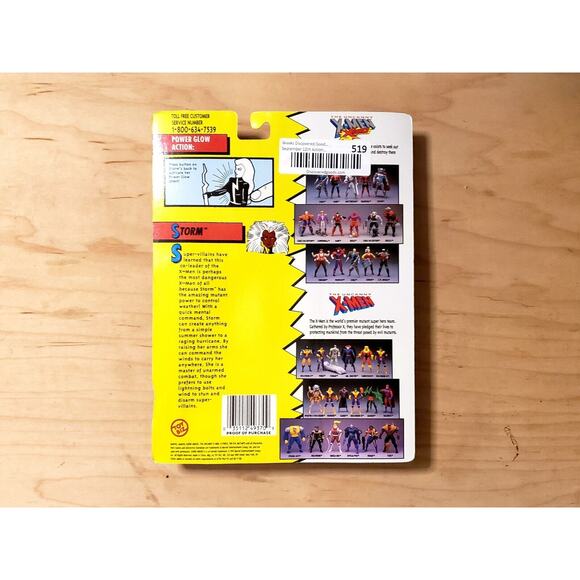 🗨🧬 Toy Biz Power Glow Storm Marvel X-Men Vintage 1993 Action Figure 🧬🗨 - Picture 4 of 4